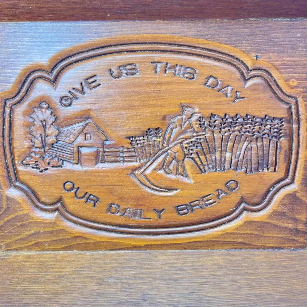 Handmade Wood Bread Tray 